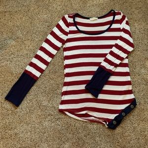 American Flag long sleeve top
